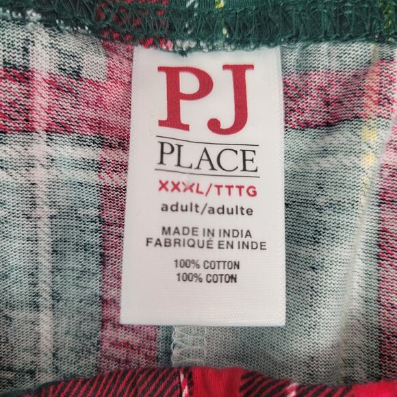 PJ PLace Children's Place XXXL Red/Green Plaid Pajama Pants Unisex - Picture 3 of 4